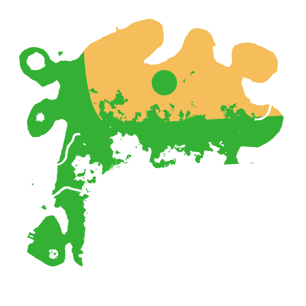 Biome Rust Map: Procedural Map, Size: 3200, Seed: 39665769