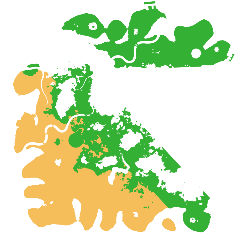 Biome Rust Map: Procedural Map, Size: 4500, Seed: 232323
