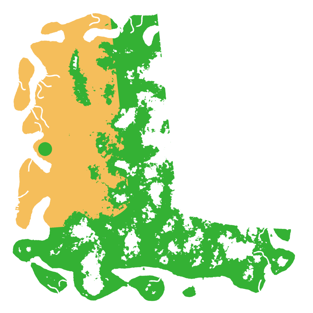 Biome Rust Map: Procedural Map, Size: 6000, Seed: 42858638