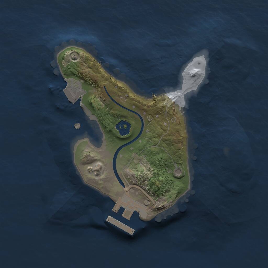 Rust Map: Procedural Map, Size: 1800, Seed: 259013950, 2 Monuments