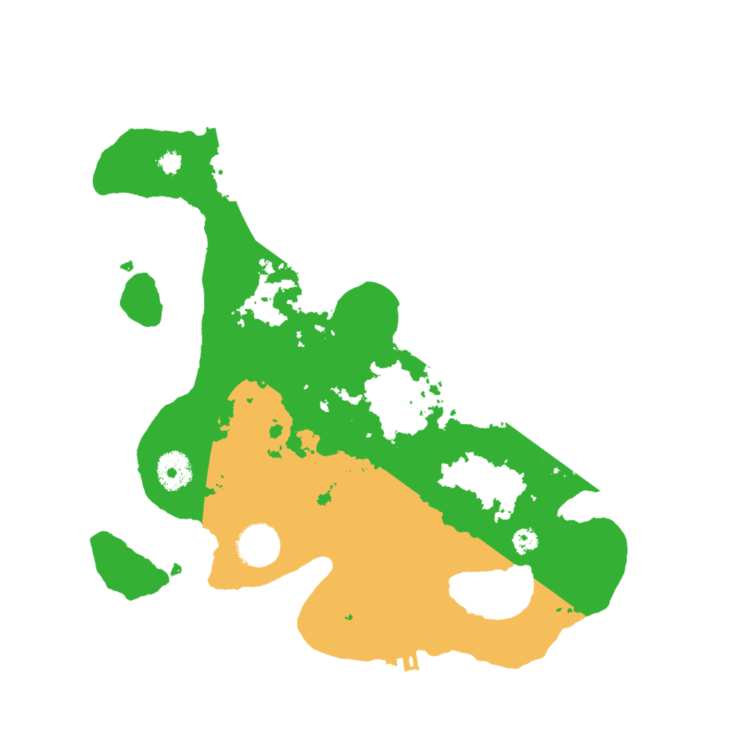 Biome Rust Map: Procedural Map, Size: 3000, Seed: 349545