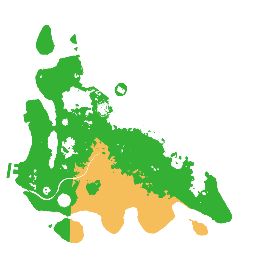 Biome Rust Map: Procedural Map, Size: 3500, Seed: 97649087