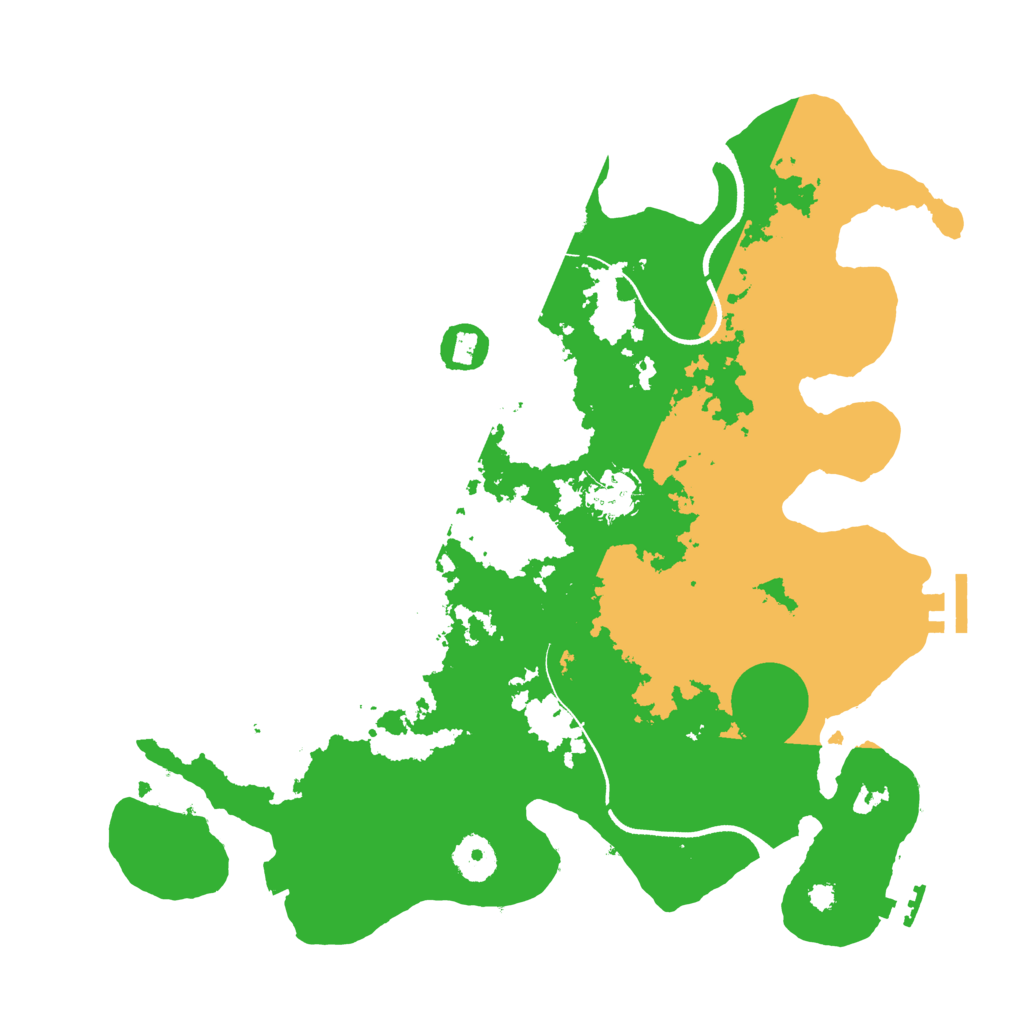 Biome Rust Map: Procedural Map, Size: 3500, Seed: 929950111