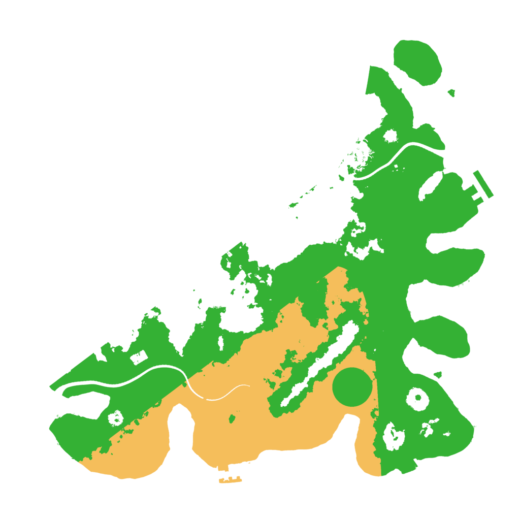 Biome Rust Map: Procedural Map, Size: 3500, Seed: 44321