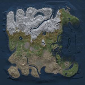 Thumbnail Rust Map: Procedural Map, Size: 3500, Seed: 1437691098, 15 Monuments