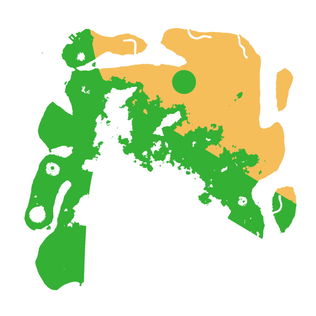 Biome Rust Map: Procedural Map, Size: 3500, Seed: 948135889