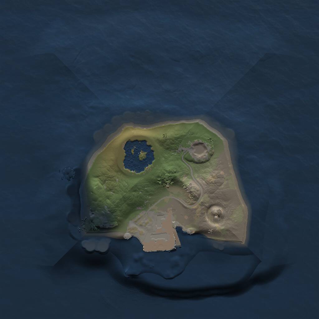 Rust Map: Procedural Map, Size: 1000, Seed: 506564568, 1 Monuments