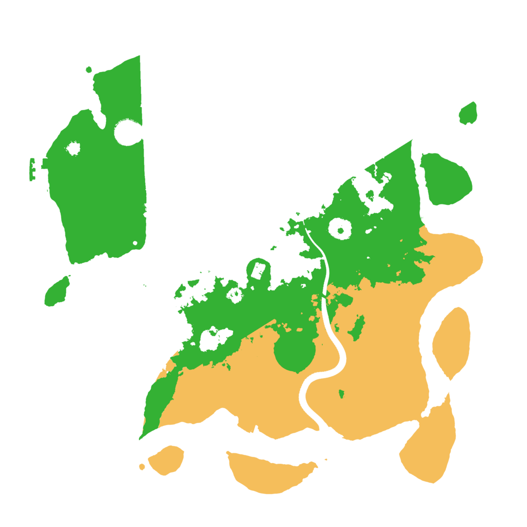Biome Rust Map: Procedural Map, Size: 3500, Seed: 29986603