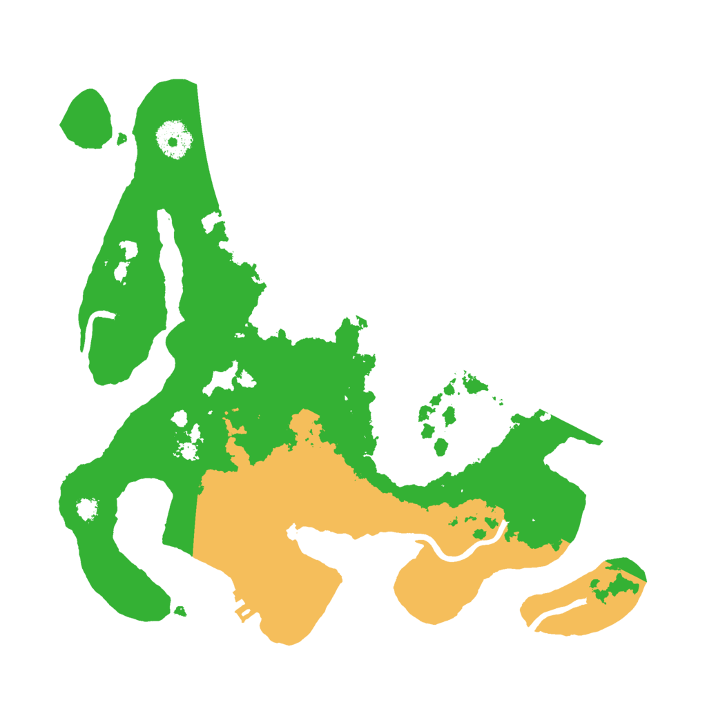 Biome Rust Map: Procedural Map, Size: 3000, Seed: 61584