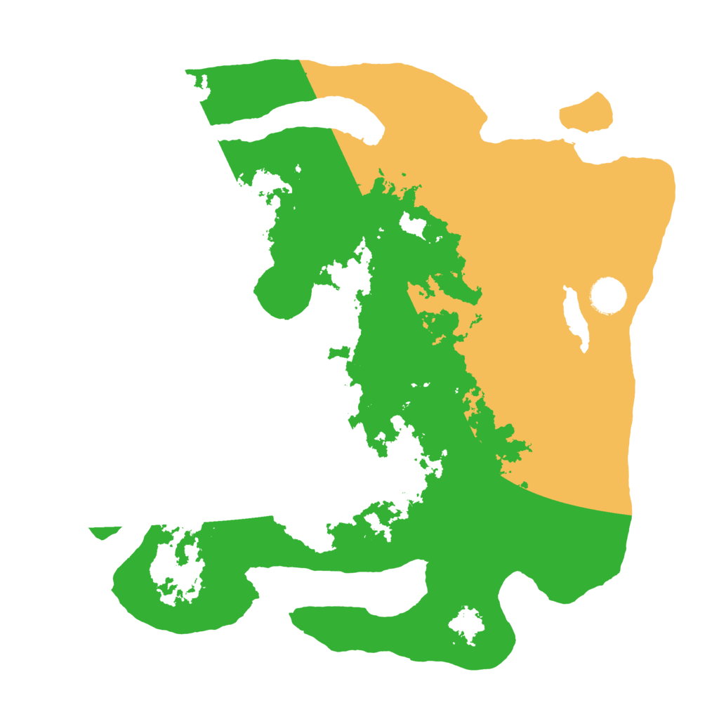 Biome Rust Map: Barren, Size: 3500, Seed: 6169