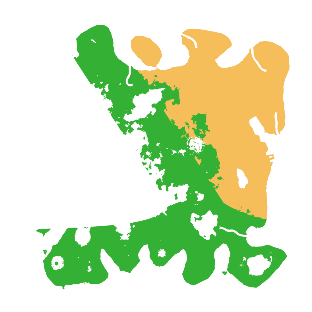 Biome Rust Map: Procedural Map, Size: 3500, Seed: 77644