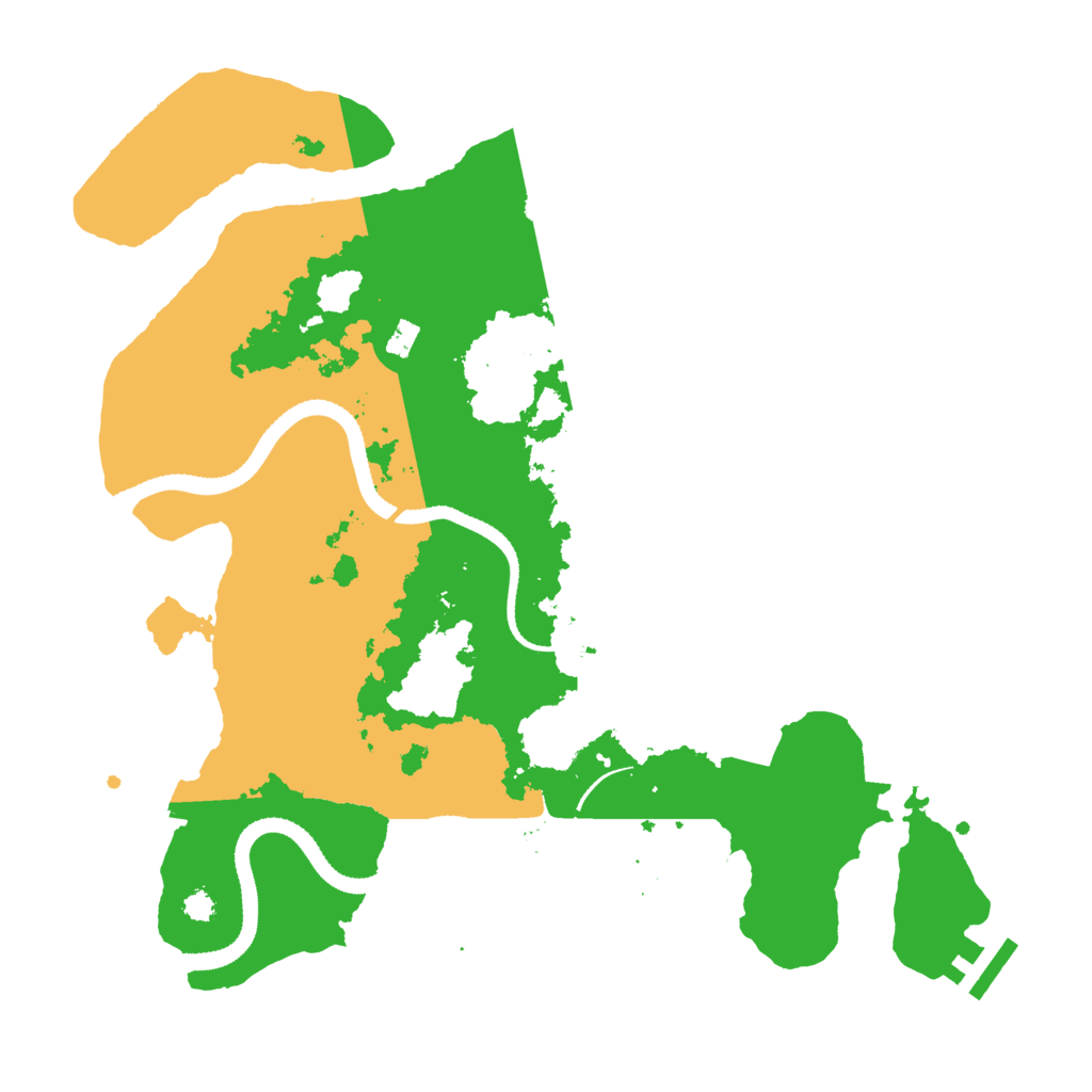 Biome Rust Map: Procedural Map, Size: 3256, Seed: 3315