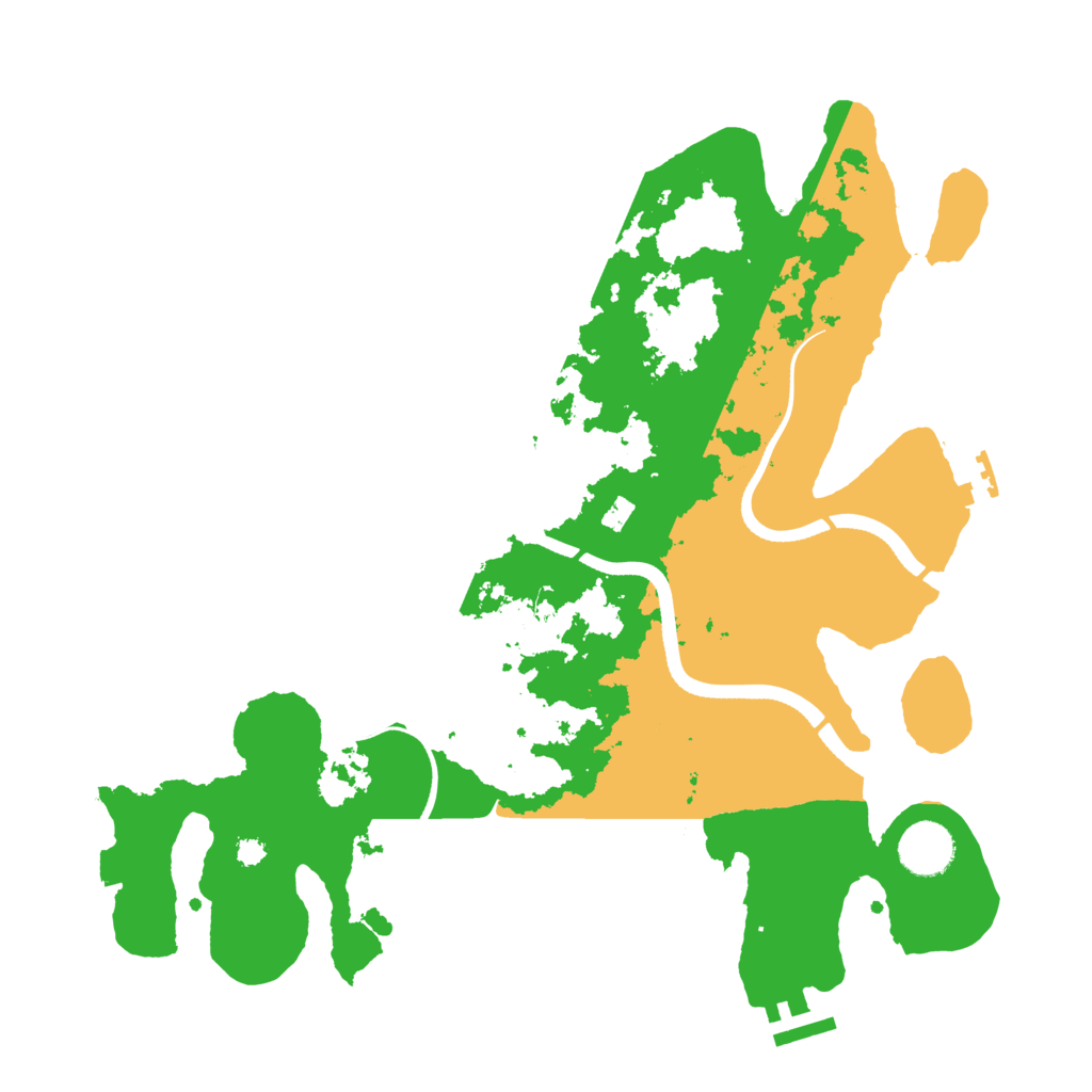 Biome Rust Map: Procedural Map, Size: 3500, Seed: 34614843