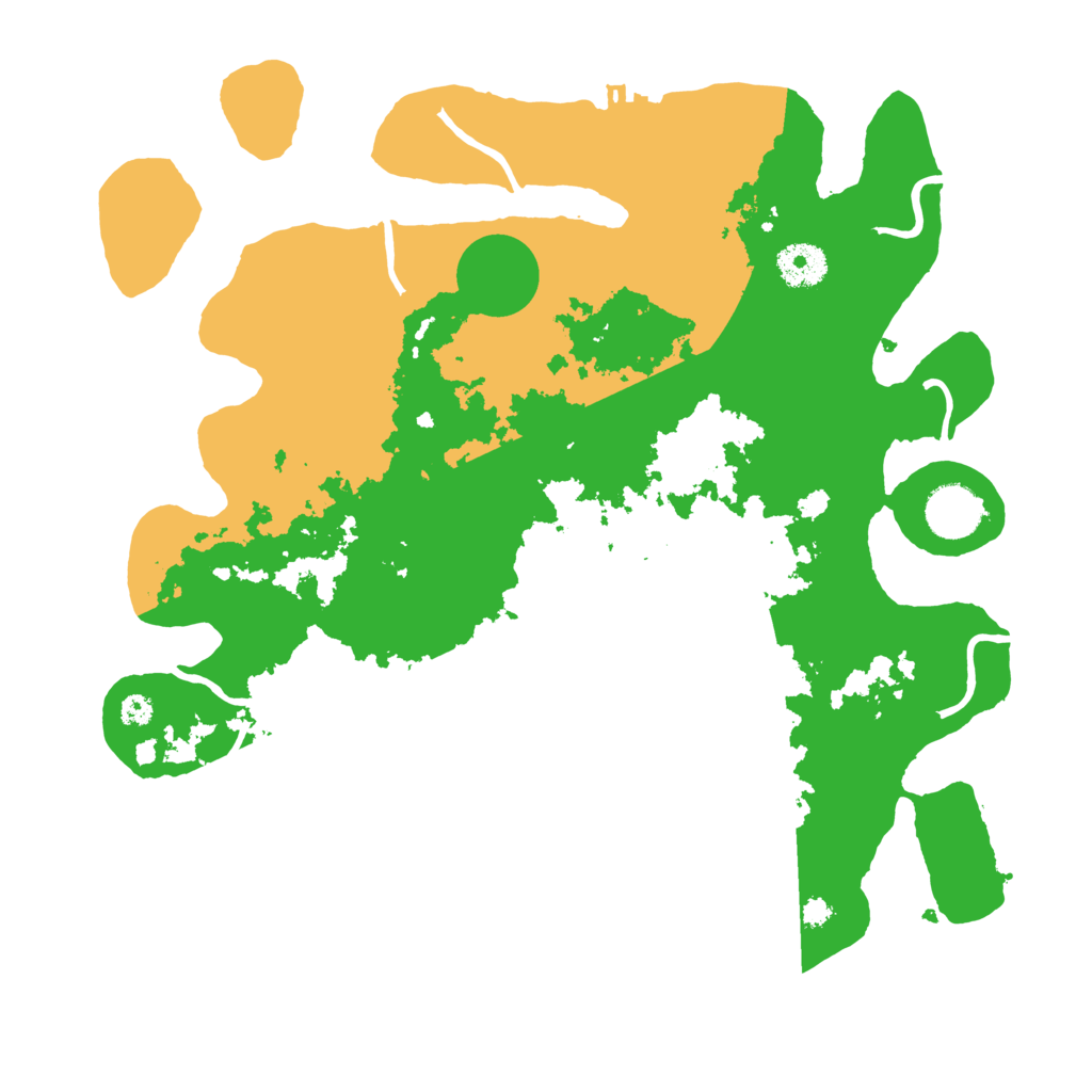 Biome Rust Map: Procedural Map, Size: 3500, Seed: 435943080