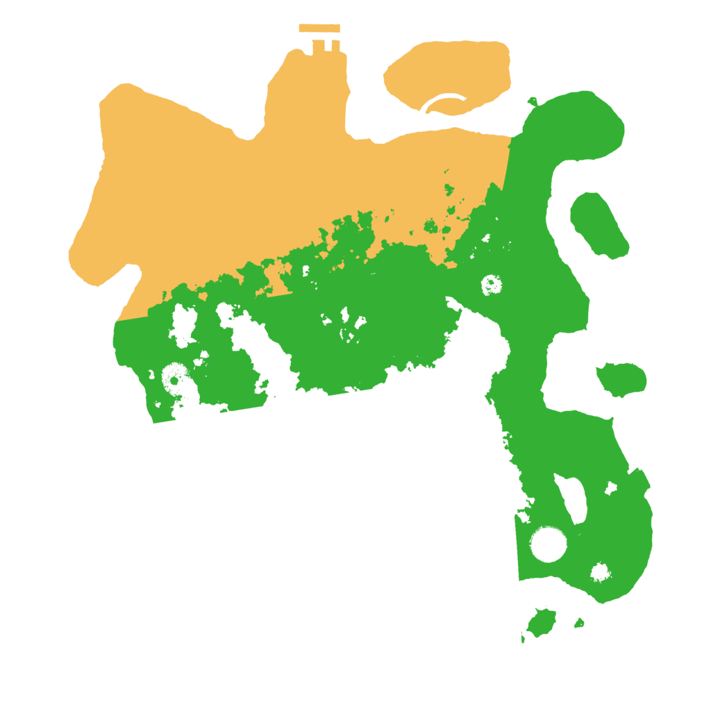 Biome Rust Map: Procedural Map, Size: 3500, Seed: 46273713