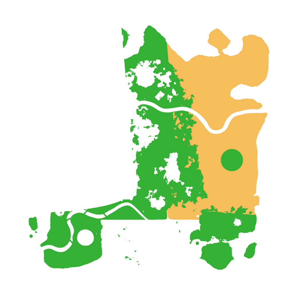 Biome Rust Map: Procedural Map, Size: 3500, Seed: 1871668860
