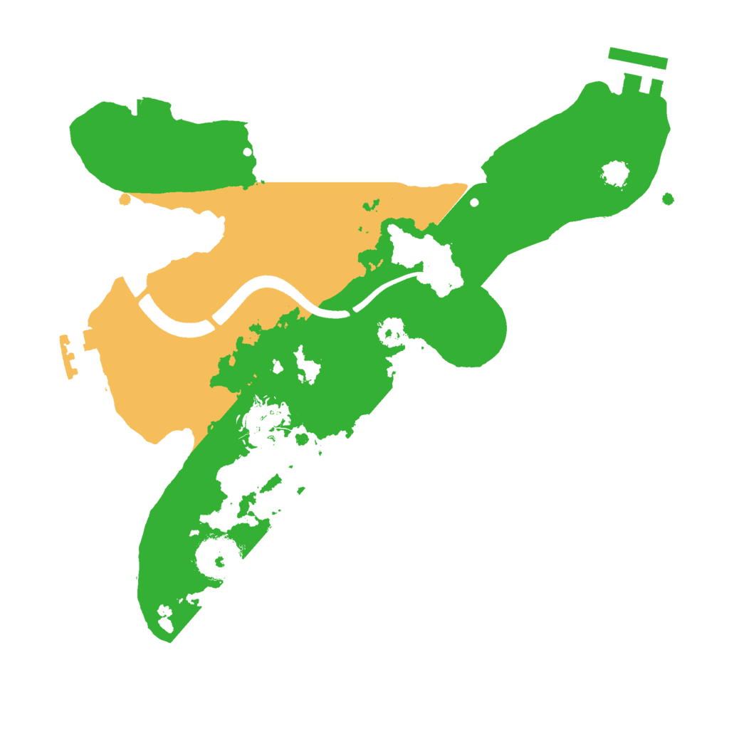 Biome Rust Map: Procedural Map, Size: 2500, Seed: 6262665