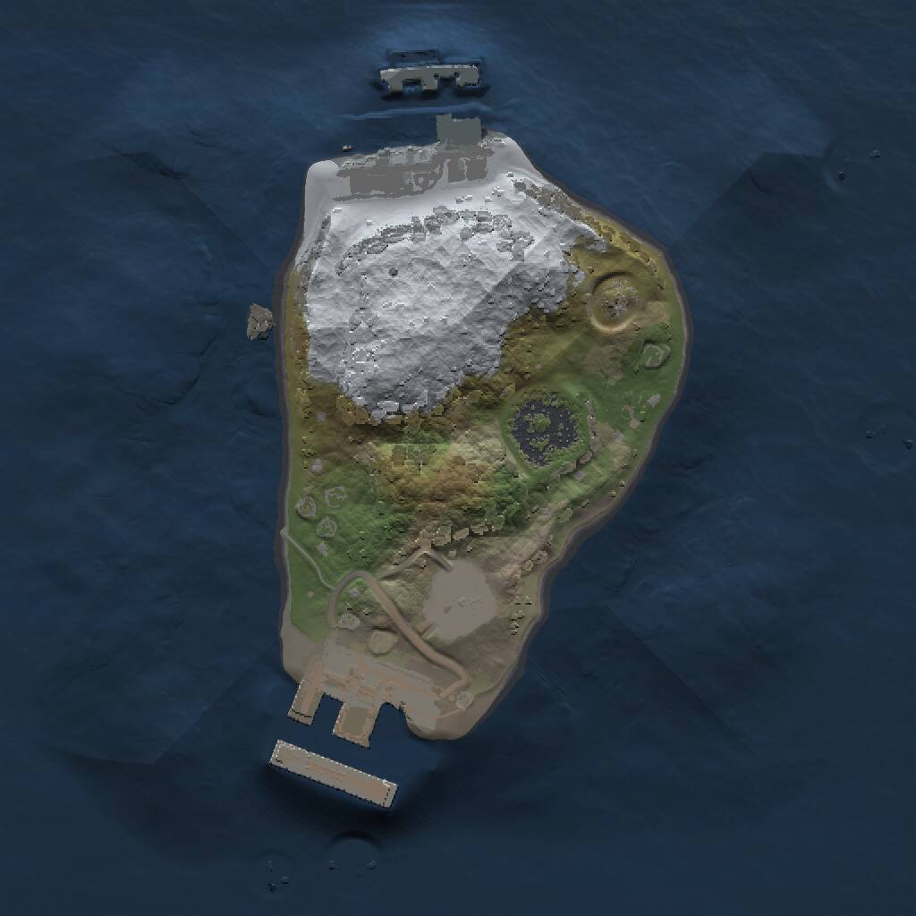 Rust Map: Procedural Map, Size: 1443, Seed: 135592798, 3 Monuments