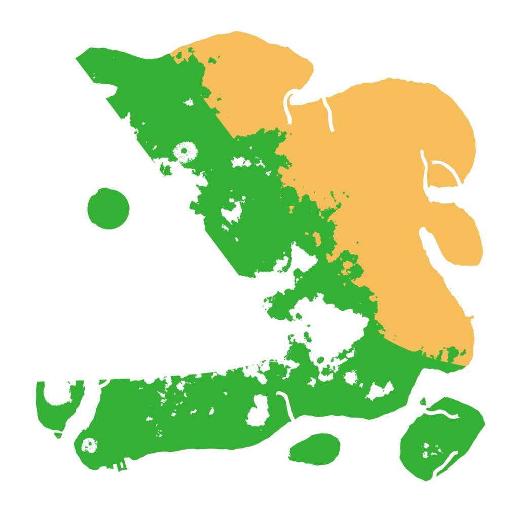 Biome Rust Map: Procedural Map, Size: 3500, Seed: 1260245386
