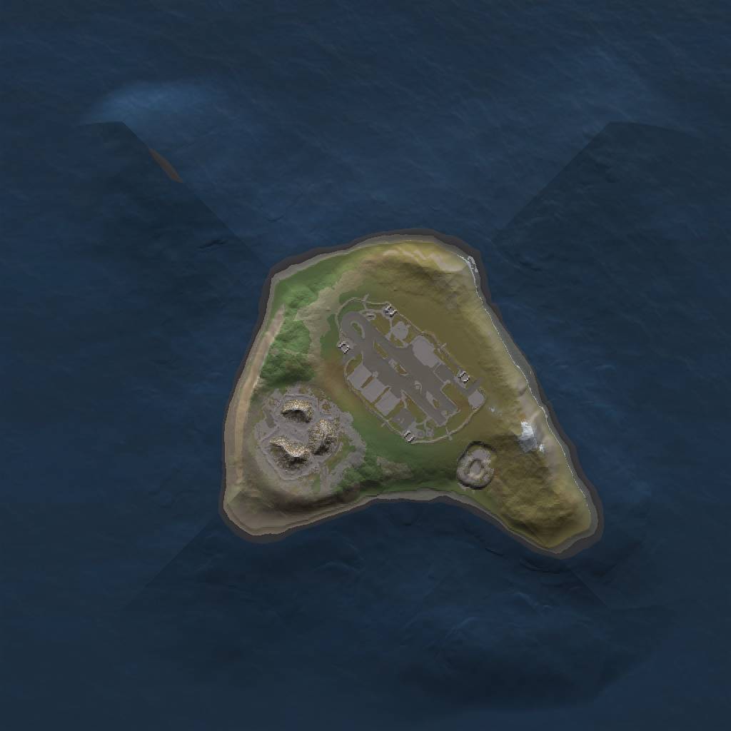 Rust Map: Barren, Size: 1500, Seed: 1270148117, 4 Monuments