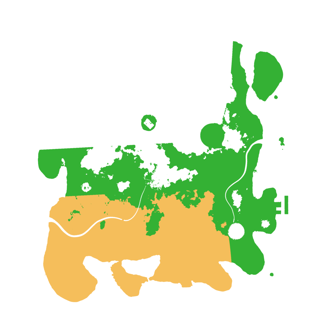 Biome Rust Map: Procedural Map, Size: 3500, Seed: 857905836