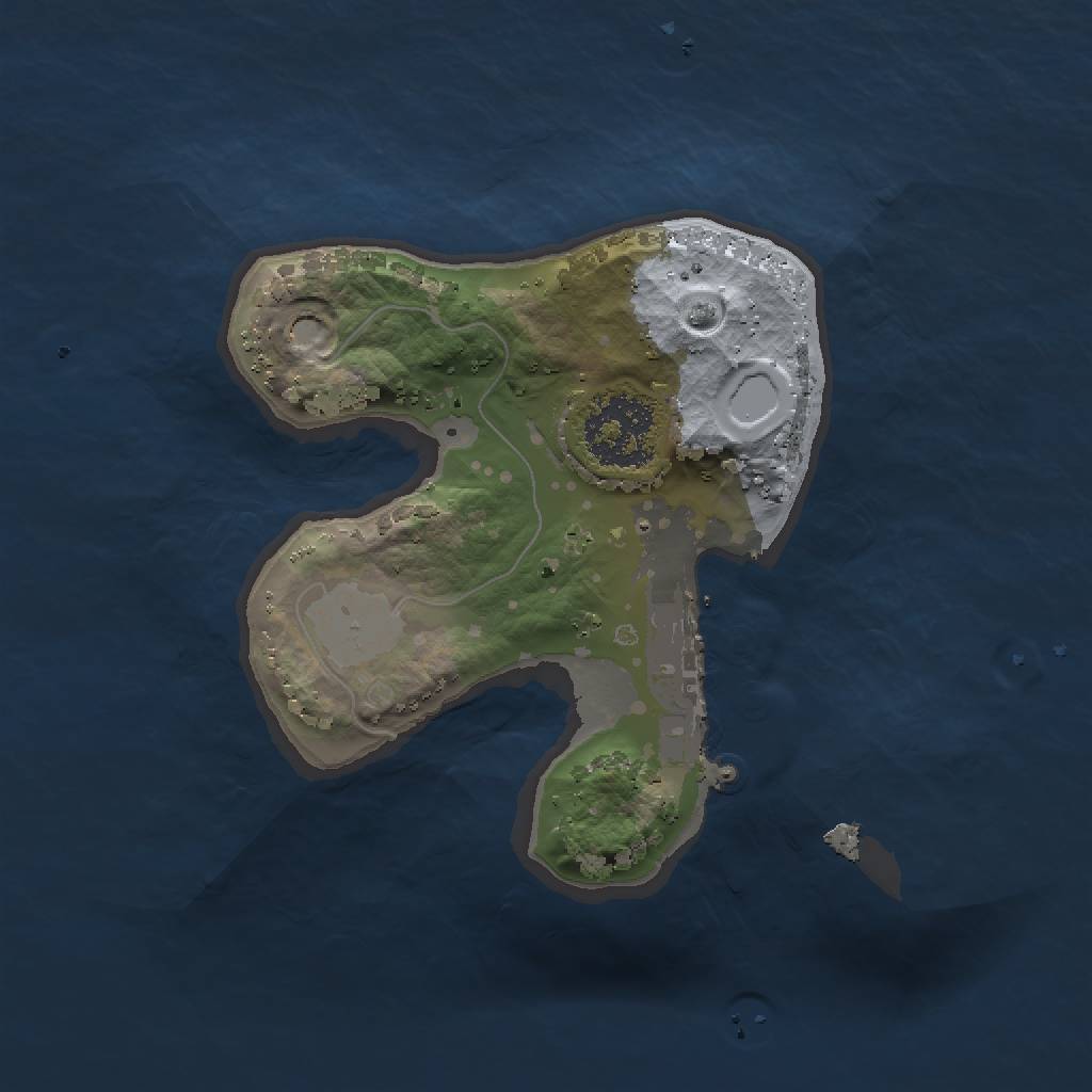 Rust Map: Procedural Map, Size: 1500, Seed: 89456151, 5 Monuments