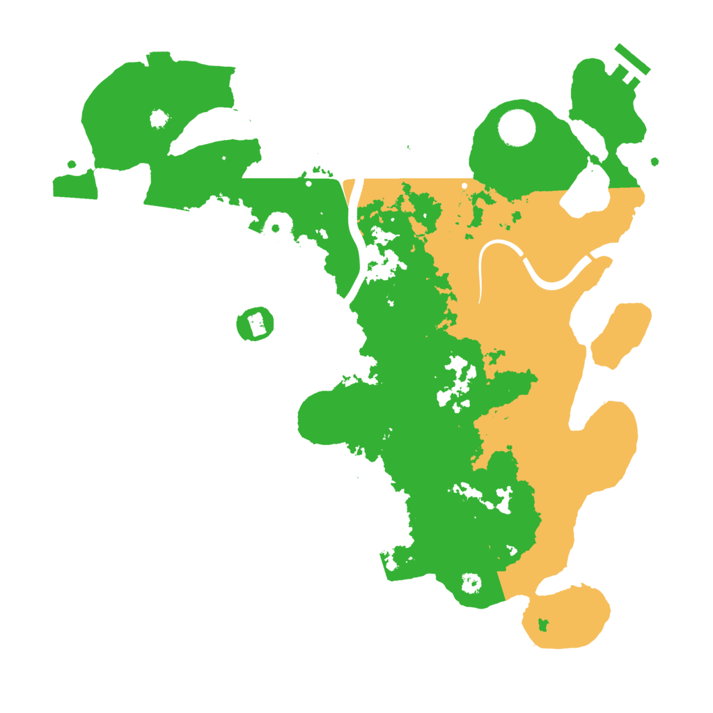 Biome Rust Map: Procedural Map, Size: 3500, Seed: 2099999988