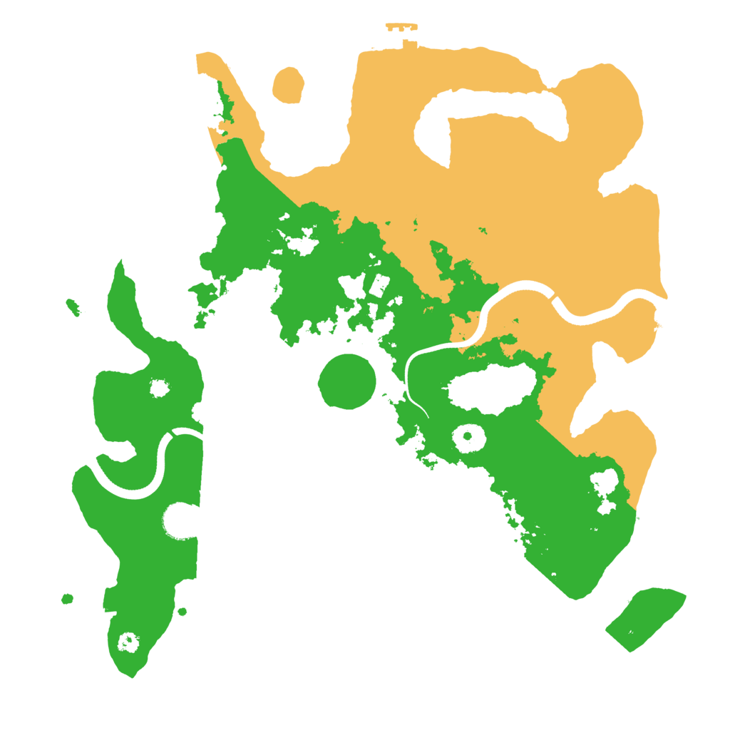 Biome Rust Map: Procedural Map, Size: 3500, Seed: 631512