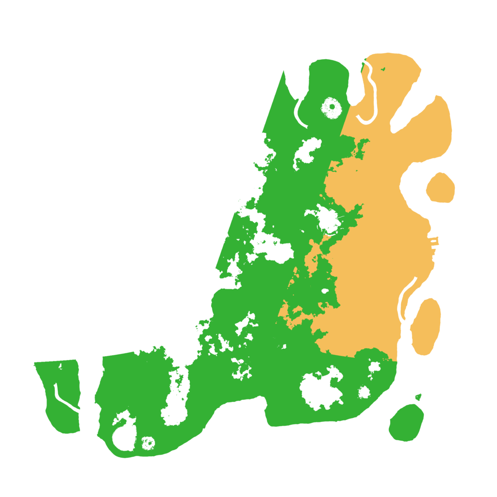 Biome Rust Map: Procedural Map, Size: 3700, Seed: 874122678