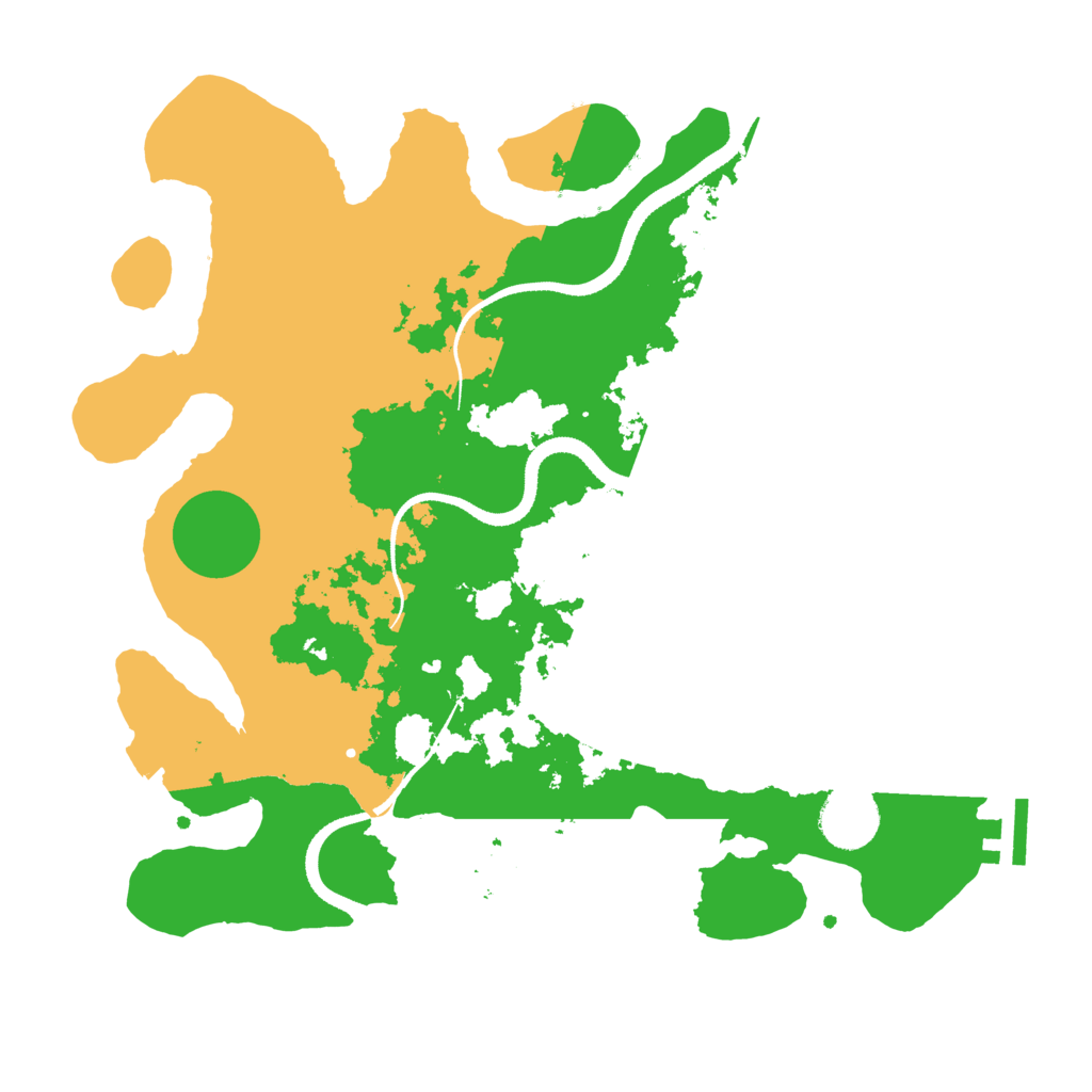 Biome Rust Map: Procedural Map, Size: 3300, Seed: 53482