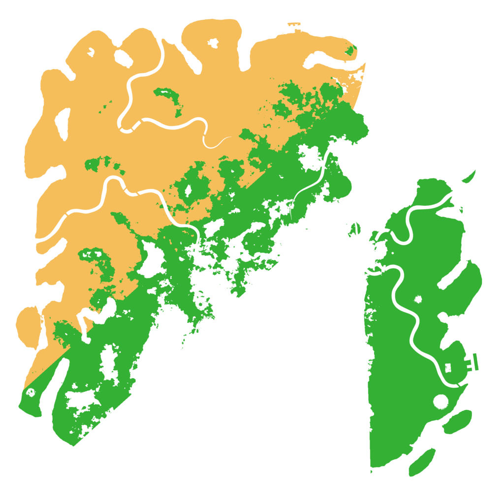 Biome Rust Map: Procedural Map, Size: 6000, Seed: 786490