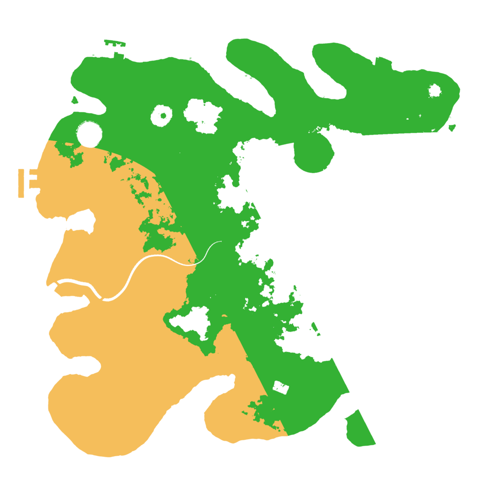 Biome Rust Map: Procedural Map, Size: 3500, Seed: 665760581
