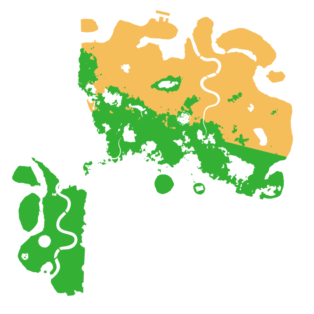 Biome Rust Map: Procedural Map, Size: 4500, Seed: 2136