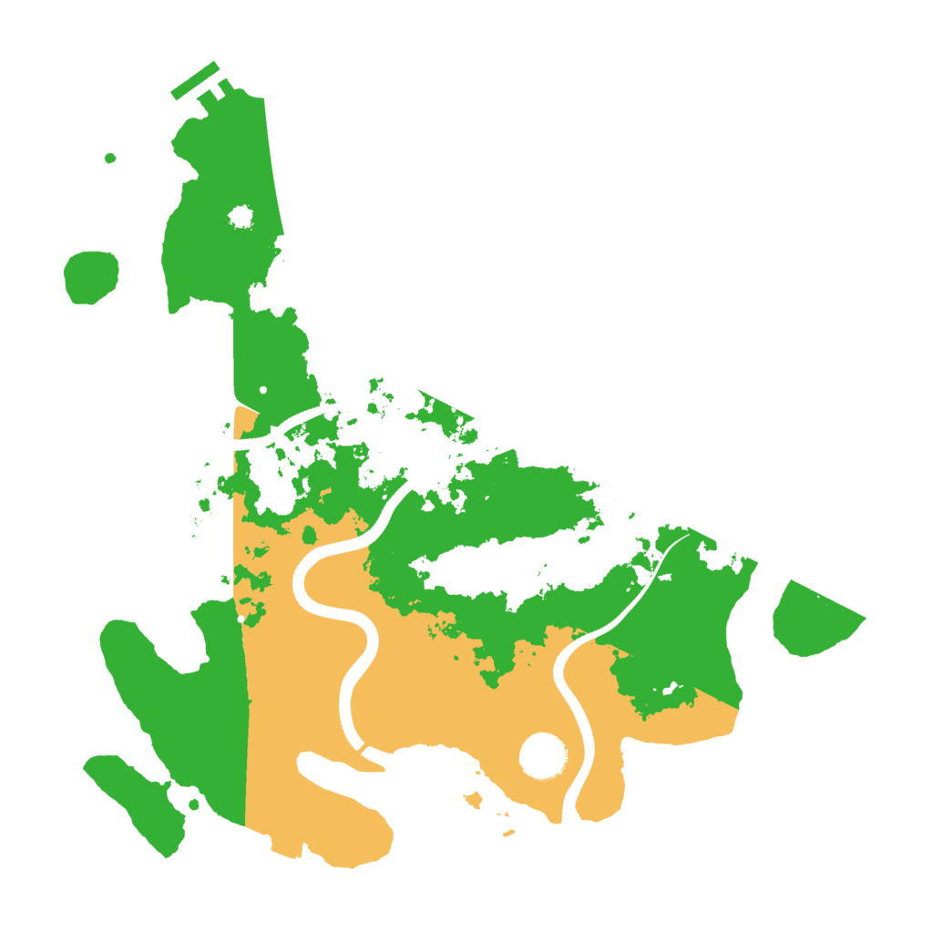 Biome Rust Map: Procedural Map, Size: 3500, Seed: 5456