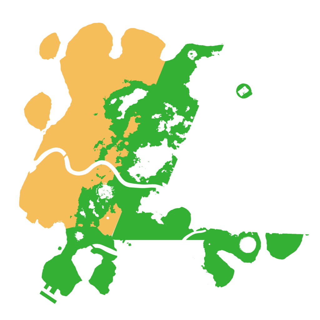 Biome Rust Map: Procedural Map, Size: 3500, Seed: 527436