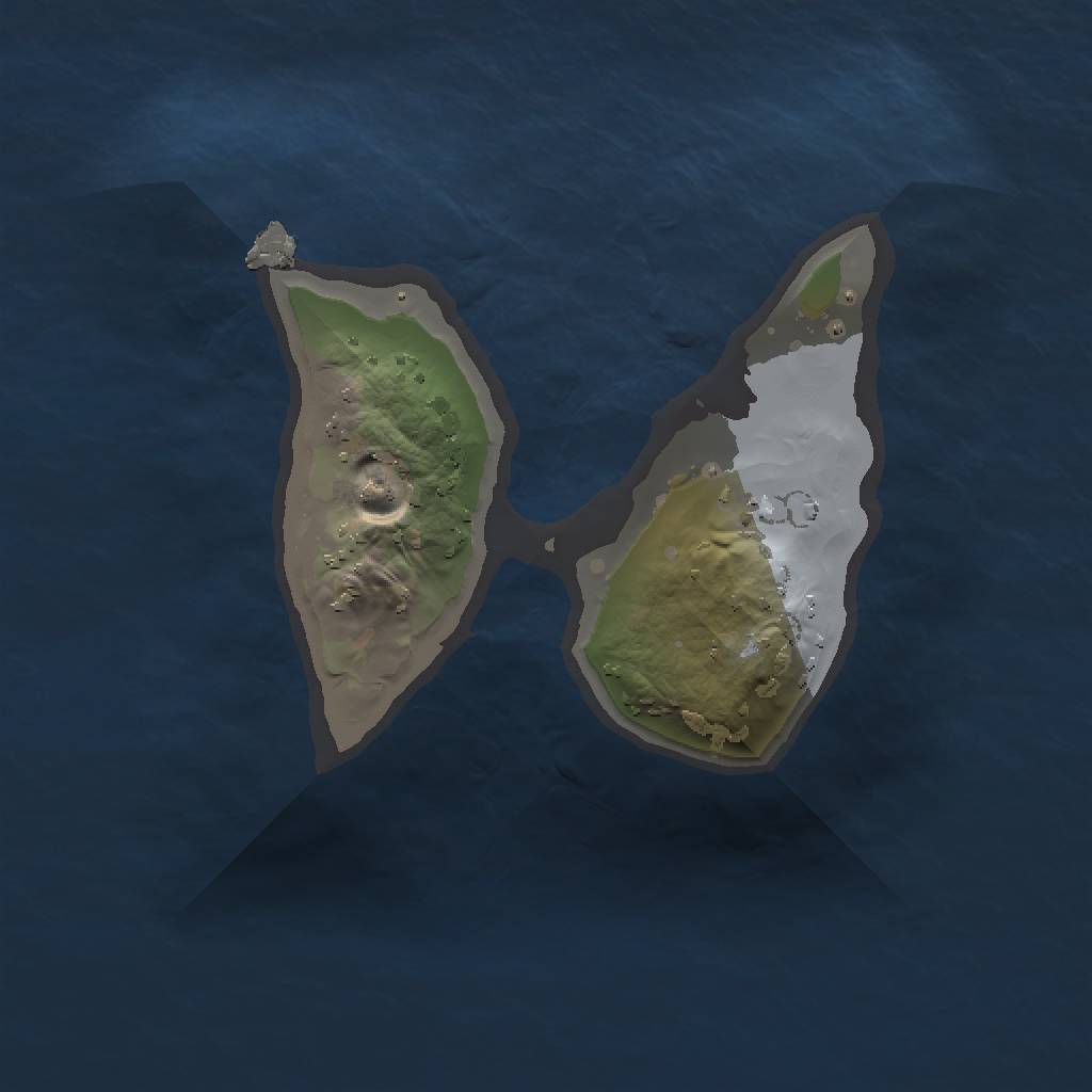 Rust Map: Procedural Map, Size: 1118, Seed: 6423789, 3 Monuments