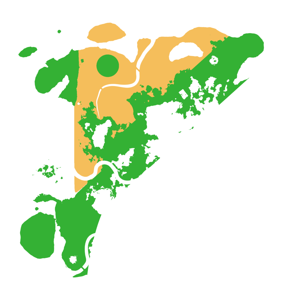 Biome Rust Map: Procedural Map, Size: 3500, Seed: 44579107