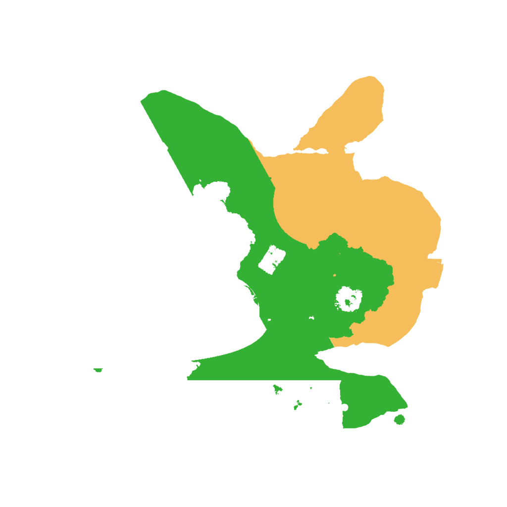 Biome Rust Map: Procedural Map, Size: 2000, Seed: 42171