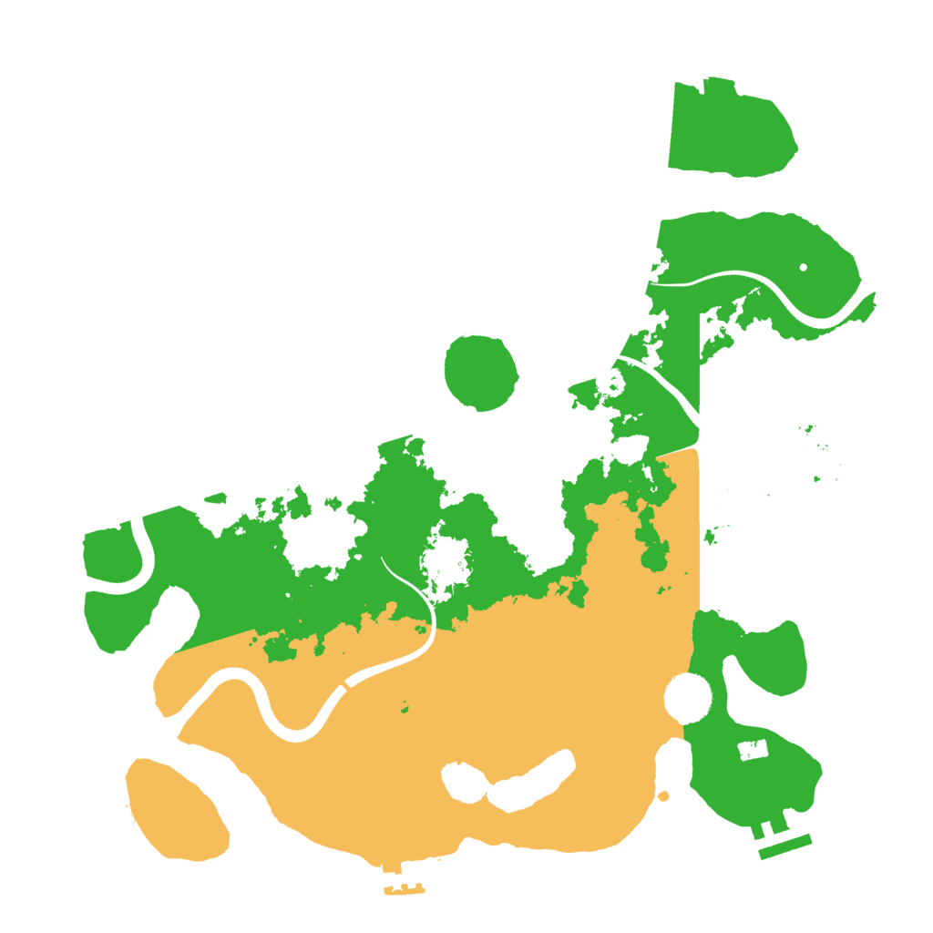 Biome Rust Map: Procedural Map, Size: 3500, Seed: 223136129