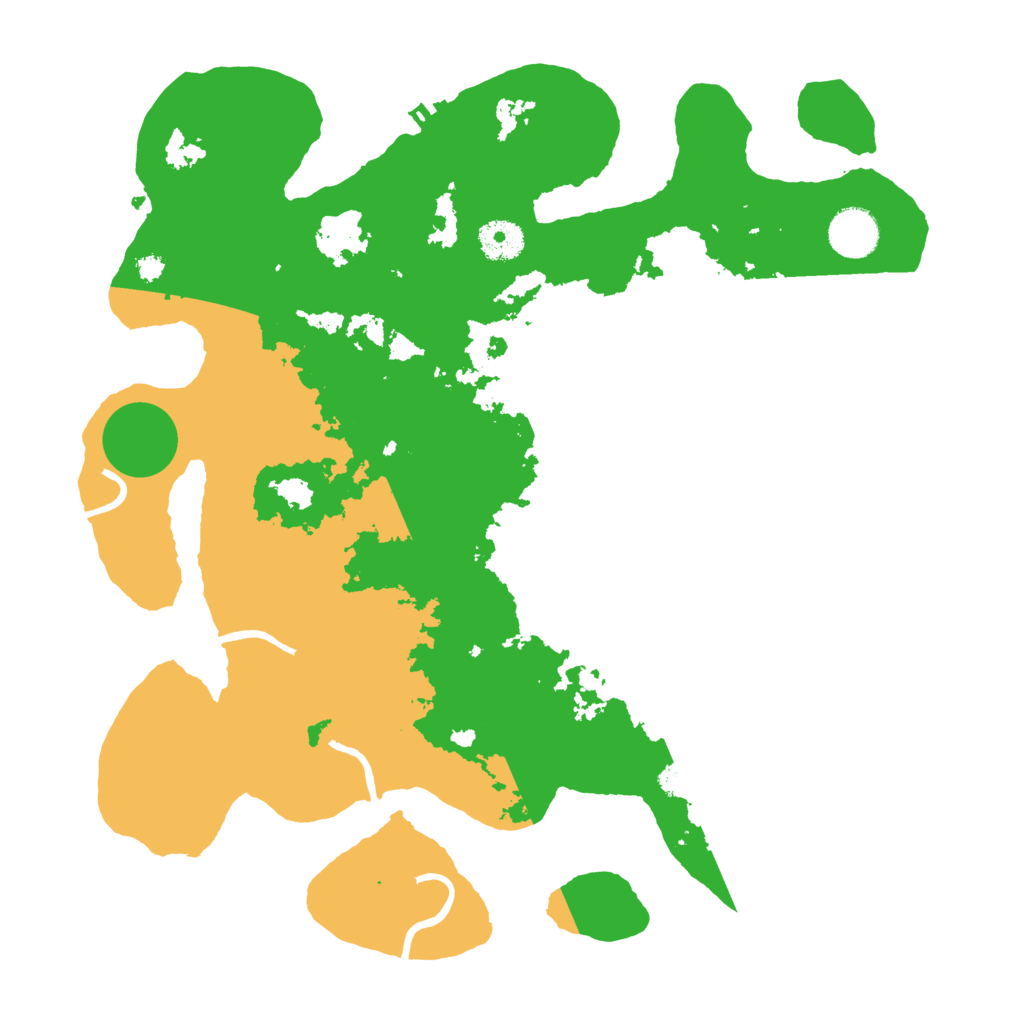 Biome Rust Map: Procedural Map, Size: 3600, Seed: 10643