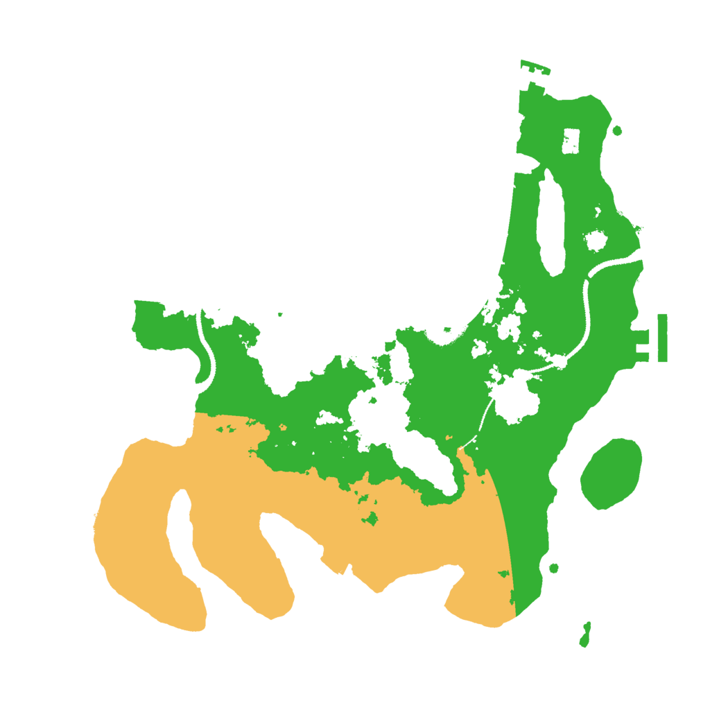 Biome Rust Map: Procedural Map, Size: 3000, Seed: 7634915