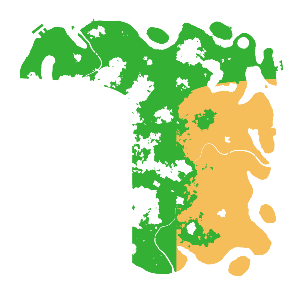 Biome Rust Map: Procedural Map, Size: 4500, Seed: 598697101