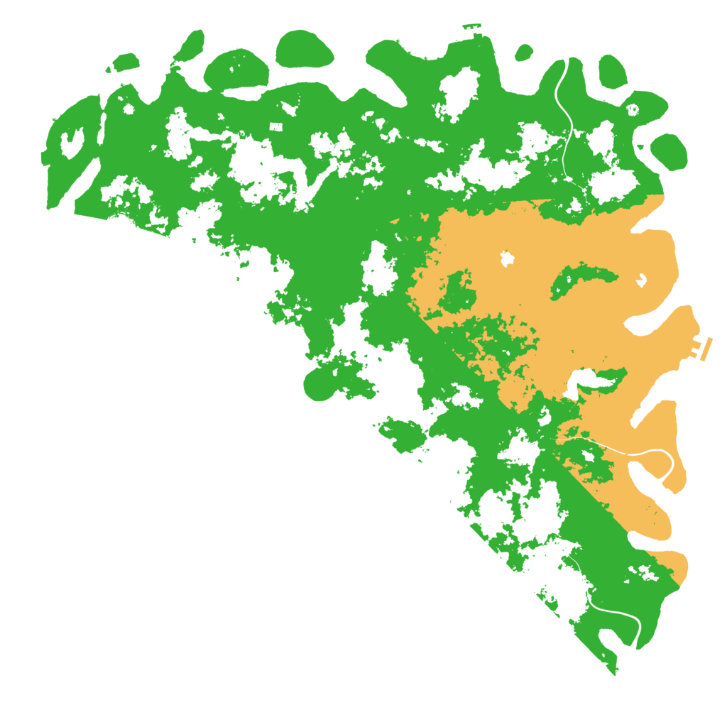 Biome Rust Map: Procedural Map, Size: 6000, Seed: 474637