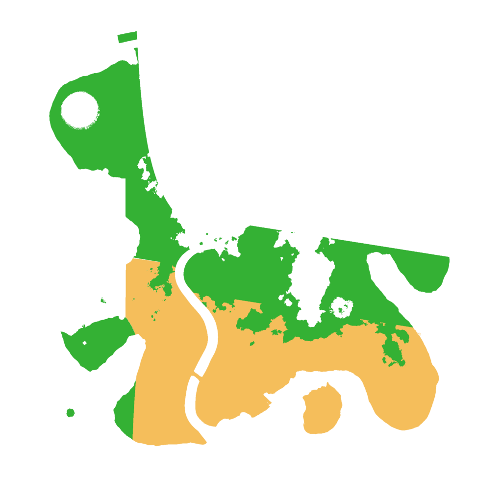 Biome Rust Map: Procedural Map, Size: 2400, Seed: 31410