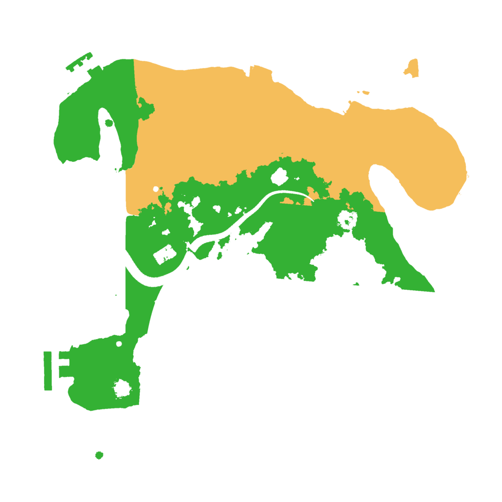 Biome Rust Map: Procedural Map, Size: 2600, Seed: 111444