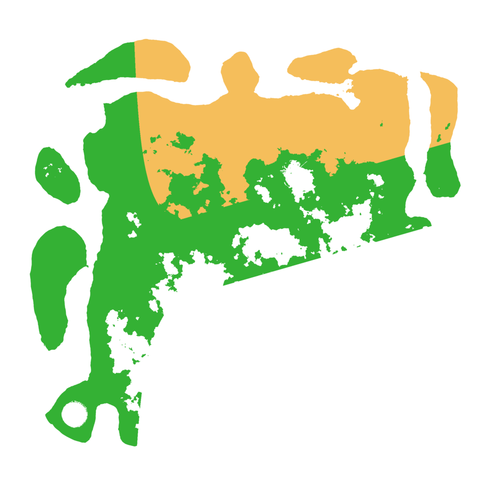 Biome Rust Map: Barren, Size: 3500, Seed: 204954737