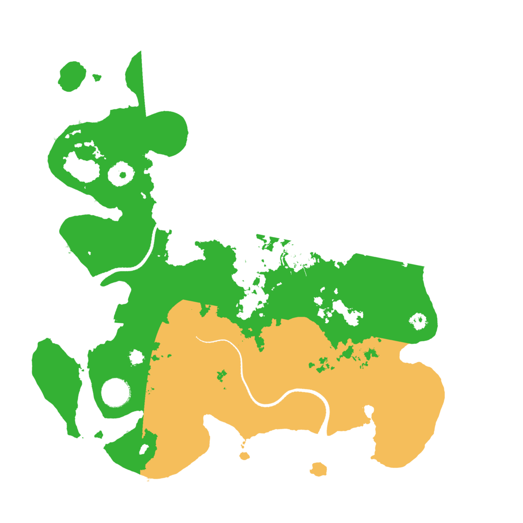 Biome Rust Map: Procedural Map, Size: 3200, Seed: 175894109