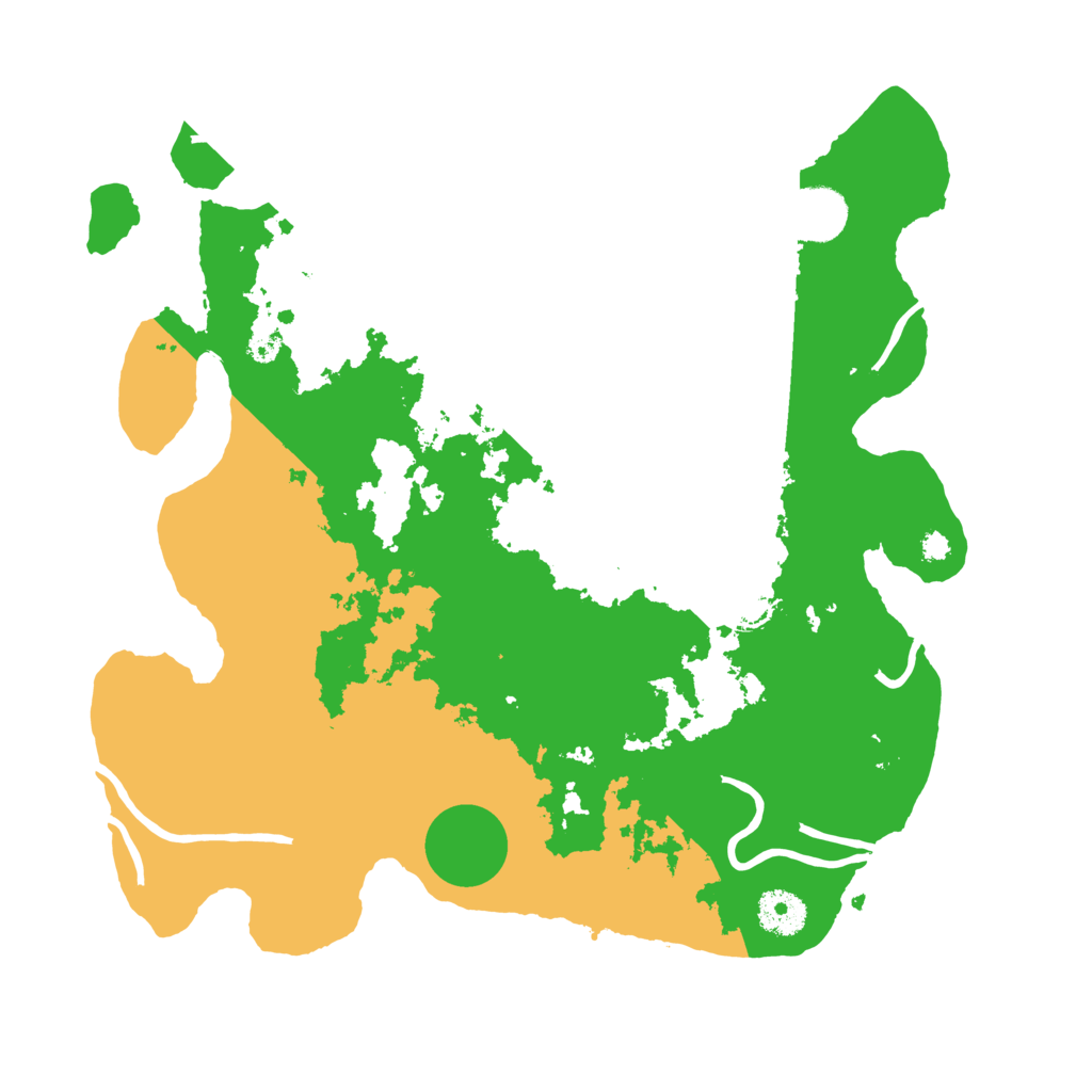 Biome Rust Map: Procedural Map, Size: 3500, Seed: 1678496680