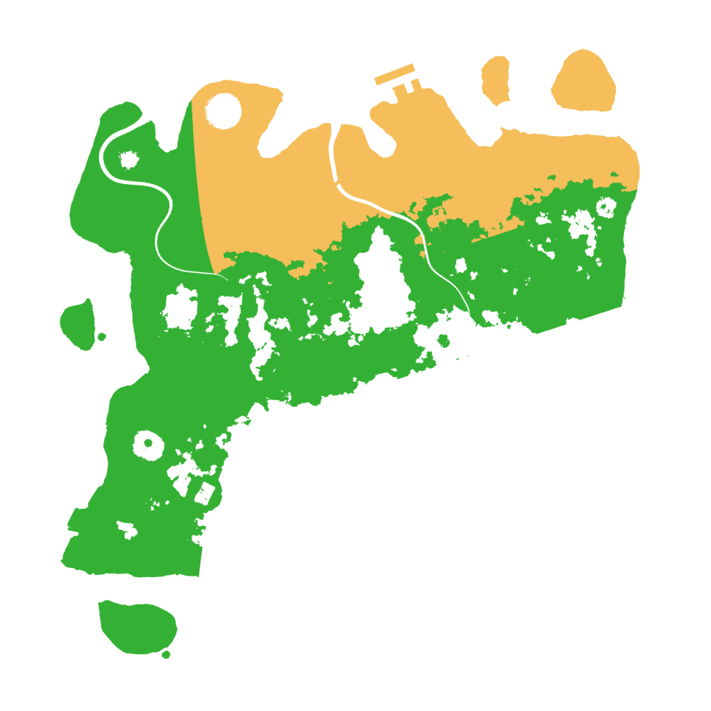 Biome Rust Map: Procedural Map, Size: 3500, Seed: 729710359