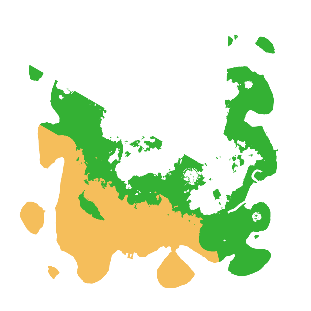 Biome Rust Map: Procedural Map, Size: 3500, Seed: 30505953